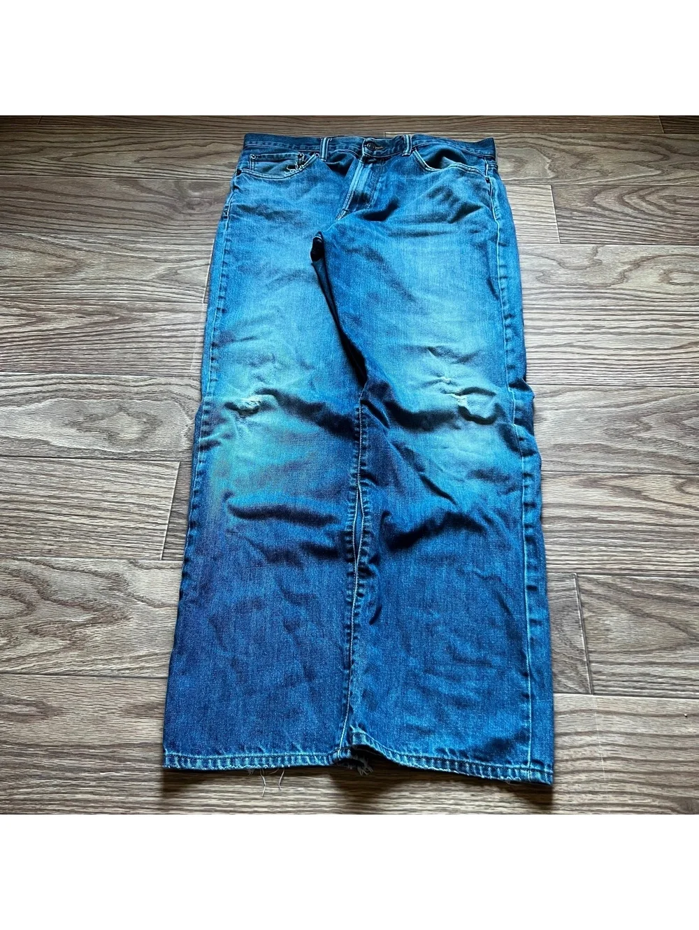 Vintage Y2K GAP Denim Jeans Wide Leg Streetwear Skater Grunge 36x36